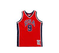 Mitchell & Ness - Débardeur de basket Michael Jordan Team USA - Homme - Sport - Rouge - Taille: S