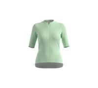 ODLO Essential T-shirt S/u Collar S/s Full Zip W - Femme - Vert - taille L- modèle 2025