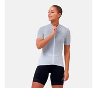 Maillot vélo ODLO Collar Full Zip Zeroweig (white - black) femme S