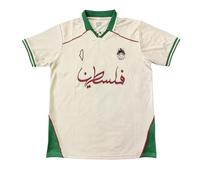 Maillot Vintage Filistin by Paliroots - Jersey Palestine Style Rétro | Édition Alam/Bone | Design Football Classique (FR/ES, Alpha/Lettres, TG, Taille Normale, Taille Normale, Vert)