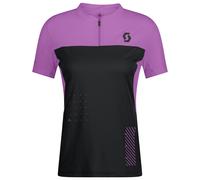 Scott Trail Vertic Zip Short Sleeve Jersey Violet L Femme