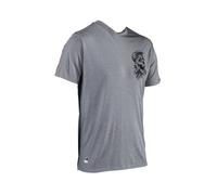 Leatt Mtb Gravity 1.0 Short Sleeve Jersey Gris S Homme Granite
