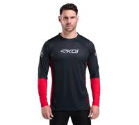 Maillot VTT manches longues EKOI Perf Noir Rouge M