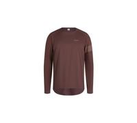 Maillot vtt manches longues rapha trail windblock marron