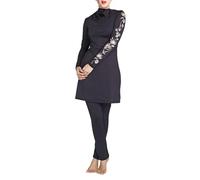 Maillots de Bain 3 pièces pour Femme Musulmane Couverture complète Hijab Burkini Maillot de Bain Modeste