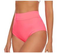 Maillots De Bain Femme- Short De Bain Taille Haute pour Style Yoga Dos en V Culotte De Bikini Short De Plage Bas Froncé éChancré Bas De Maillot De Bain Couvrant Short De Sport Et De Yoga Casual
