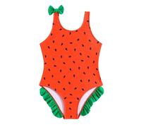 Maillots de Bain Fille - Maillot de Bain Une pièce décolleté pour Fillette Joli modèle Estival à imprimé fruité Graphique et Bretelles Fines Ajustables