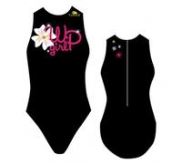Maillots de bain fille - Turbo - Waterpolo Girl Junior - Noir - Confortable et résistant 11-12 ans