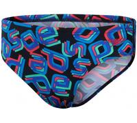 Maillots de bain garcon speedo digi allover 6.5cm brief boy black/lava