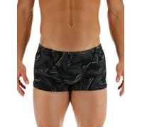 Maillots de bain homme swimaholic galaxy square leg boxer black/lime