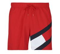 Tommy Hilfiger Colour Blocked Slim Fit Mid Length Swimming Shorts Rouge L Homme