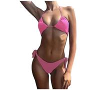 Maillots de Bain Maillot de Bain Bikini Couleur Bonbon SunnyDay Transparent mais sans Lignes Bronzage Conception à Nouer Respirante