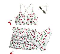 Maillots de Bain Maillot de Bain Bikini Deux pièces à imprimé Floral pour Filles,idéal pour Les Grandes et Les préadolescentes,Parfait l'été à la Plage ou la Piscine.