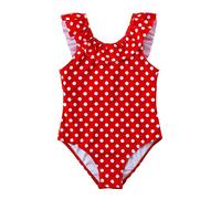 Maillots De Bain, Maillot De Bain Une PièCe à Volants pour BéBé Bikini Ajouré Maillot De Bain D'éTé pour Enfants Imprimé à Volants