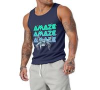 Maillots de corps homme Project Mary T-Shirt à Motif De Film De Science-Fiction Produits Dérivés Project Mary Vêtements Décontractés Débardeurs Manches Streetwear 01-Bleu roi L