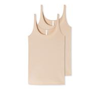 Maillots de corps SCHIESSER 95/5 pour femme - double pack sable 44