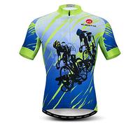 Maillots de cyclisme pour homme, maillot de VTT d'été à manches courtes respirant, haut de vélo d'équitation, chemises de vélo à séchage rapide, CF0171, Taille L