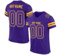 Maillots de Football américain personnalisés avec nom et numéro. T-Shirt personnalisé pour Adultes et Enfants. A27