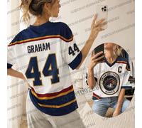 Maillots de hockey universitaires Off Campus Briar 2026 - Modèles Graham 44, 22 Di Laurentis, 66 Tucker46 - T-shirts et vêtements pour femmes et hommes 526A1-102-ZKB-W