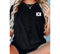 Maillots de sport avec drapeau coréen pour femmes - "Corée" nouvelle mode de vêtements pour événements sportifs, Fête des Pères, Vêtements d'été L,M,S,XL,XXLGéométrique,graphiqueTissu tricoté