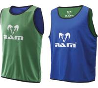 Maillots d'entraînement double face - Rugby Heavy Duty Polyester - 10 pièces - Youth - 40" - Vert & Bleu