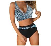 Maillots Deux Pièces Femme Maillot De Bain Ronde Vetement Retro Vintage Haut Bikini 2 Grande Taille Tankini Swimsuit Women Brassiere Shorty Transbronzant Fille Haute Burkini Culotte Short Ensemble