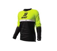 Maillots moto cross SHOT RACE GEAR Reflex Neon Yellow M