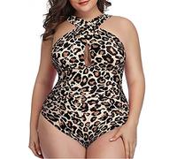 Maillots Une Pièce Amincissant Grande Taille Taille Haute Ronde Ensemble Ete Bikini Femme Pas Cher Marque Sexy Natation Tankini Vetement Imprimé Léopard 3XL