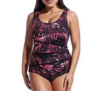 Maillots Une Pièce Femme Maillot De Bain Bronzant Transbronzant 1 Ventre Plat Push Up Rembourré Grande Taille 52 54 56 Gainant Amincissant Tankini Robe Shorty Ronde Tankinis Maillot'de Vêtement