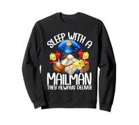 Mailman GNOME Postman Motif Adult Humor for Men Funny Saying Sweatshirt