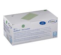 MailMed® Masque chirurgical avec barrette nasale et élastiques vert Protège-Dents 50 pc(s)