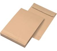 MAILmedia 30011292 MAILmedia Enveloppes d'expédition à soufflet DIN B4 sans fenêtre marron avec 4,0 cm de soufflet, 100 pcs.
