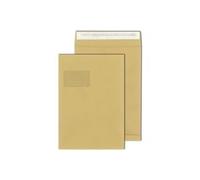 MAILmedia 30021152 Enveloppes à soufflet C4 avec fenêtre Blanc