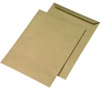 MAILmedia 301017 E4 Lot de 2 enveloppes à patte autocollante sans fenêtre Marron