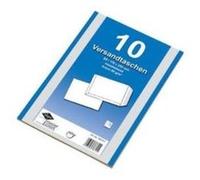 Elepa 30002472 Lot de 10 enveloppes autocollantes sans fenêtre Marron 90 g/m² 162 x 229 mm