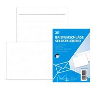 Mailmedia Sachet De 25 Enveloppes Offset Blanche, C6, Sans Fenêtre
