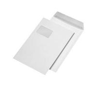 MAILmedia Versandtasche C4 haftklebend, mit Fenster, weiß