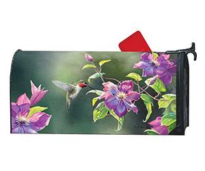 MailWraps Studio M Colibri Visit Decorative, la housse magnétique originale de boîte aux lettres, fabriquée aux États-Unis, durabilité supérieure aux intempéries, taille standard pour boîte aux