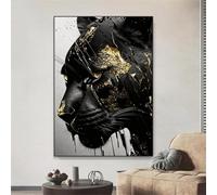 MAIMANG Affiche murale rétro tendance avec boule porte-bonheur 8, décoration murale originale avec disque de musique, impression sur toile unique avec boule 7, 60 x 80 cm, sans cadre