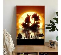 MAIMANG Affiches murales classiques de l'anime One Piece, peintures sur toile modernes pour décoration intérieure, œuvres d'art imprimées avec images, cadre 70 x 100 cm