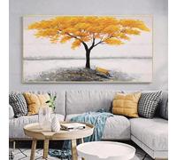MAIMANG Golden Rich Tree Painting Home Decor Canvas Prints Wall Art Pictures For Living Room Abstract Home Decor(60x120cm/Frameless)