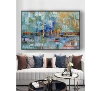 MAIMANG Grandes affiches célèbres peinture abstraite sur toile légère de luxe horizontale décoration murale de chambre 90x180cm sans cadre
