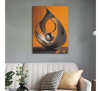 MAIMANG Modern Minimalist Wall Art Geometric Canvas Mural Canvas Print Poster Home Living Room Bedside Background Wall Decor(70x100cm/Internal Frame)