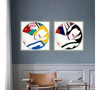 MAIMANG Tom Wesselmann « Affiches célèbres » Peinture sur toile abstraite et esthétique, décoration murale, 70 x 70 cm, 2 cadres