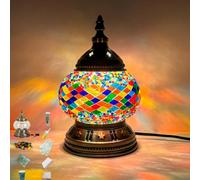 Maimeili Kit DIY Lampe Mosaïque Turque Veilleuse de Table en Verre Teinté