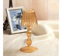 Maimeili Porte-Bougies en Verre Hurricane à Texture cristalline décoratif Compatible avec Les Bougies Chauffe-Plats Standard pour Centre de Table de Mariage Salle à Manger décoration