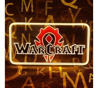 Maimeili WARCRAFT UV Imprimer Signe au néon pour homme Cave chambre à coucher Lumières au néon éclairer Signes Décorations Fête d'anniversaire