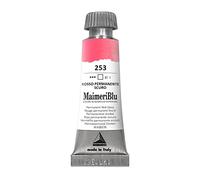 MAIMERI BLU 12 ml, Hochwertige Aquarellfarben, Farbton Permanentrot dunkel