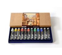 MAIMERI Classico - Boîte plastique 12 tubes 20 ml de couleurs à l'huile super fines