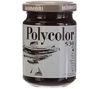 Maimeri M1220530 140ml Pot en verre Noir peinture acrylique - Peintures acryliques (Noir, Black, AP, 140 ml, Pot en verre, 173 mm)